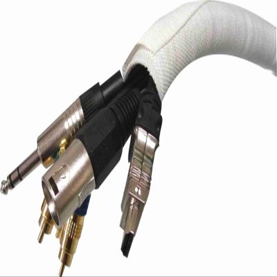 1/2 inch Snakeskin Wire & Cable Cover, White - 50 feet
