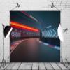 Loccor 10x6.5ft Fabric Car Racing Backdrop Night Scene Modern International Track Arena Photography Background Motor Car Racing Auto Motorsport Champion Sport Competition Party Supplies Photo Props view 2
