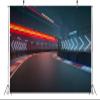 Loccor 10x6.5ft Fabric Car Racing Backdrop Night Scene Modern International Track Arena Photography Background Motor Car Racing Auto Motorsport Champion Sport Competition Party Supplies Photo Props view 4