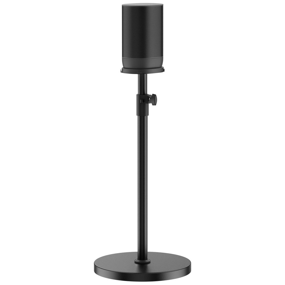 Height-Adjustable Speaker Stand for Sonos Move Stand, Heavy-Duty Floor Stand for Sonos Move & Move 2 with Concealed Power Cord Design, Easy Installation, Black