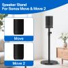 Height-Adjustable Speaker Stand for Sonos Move Stand, Heavy-Duty Floor Stand for Sonos Move & Move 2 with Concealed Power Cord Design, Easy Installation, Black view 2