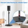 Height-Adjustable Speaker Stand for Sonos Move Stand, Heavy-Duty Floor Stand for Sonos Move & Move 2 with Concealed Power Cord Design, Easy Installation, Black view 3