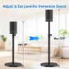 Height-Adjustable Speaker Stand for Sonos Move Stand, Heavy-Duty Floor Stand for Sonos Move & Move 2 with Concealed Power Cord Design, Easy Installation, Black view 4