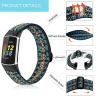 Yibcaiic Stretchy Bands Compatible with Fitbit Charge 5 Bands Women Men, Adjustable Elastic Straps Wristbands Accessories Replacement for Fitbit Charge 5 view 4