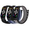 WNIPH Nylon Band Compatible with Xiaomi Mi Band 7/6/5/4/3, Soft Adjustable Sport Loop Wristband Replacement Strap for Women Men view 1