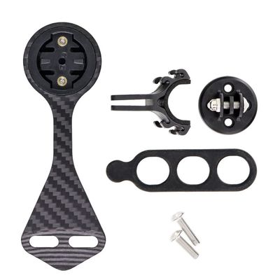 XBERSTAR Integrated Aero Handlebar Out Front Cycling Computer Road Bike Mount Compatible with Garmin,for XOSS G G+ and Bike Light Attachment (Black)