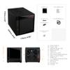 Asustor AS5404T, 4 Bay NAS, Intel Quad-Core 2.0GHz CPU, 4X M.2 NVMe SSD Slots, 2 x 2.5 GbE Ports, 4 GB DDR4 RAM, Cloud Storage for Gaming and Live Stream, Network Attached Storage (Diskless) view 2