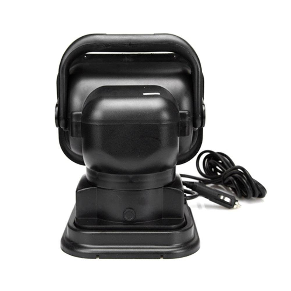 FSFY 50W Car Remote Control Search For SUV, boat, farm, garden, emergency lighting, home security, black
