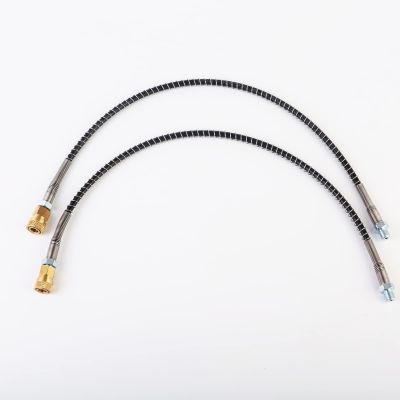 High Pressure Airsoft Quick Connect Hose with Spring Wrapped M10X1 Male Female Thread for Pcp 63 Mpa 2pcs (32.5 inch)