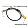 High Pressure Airsoft Quick Connect Hose with Spring Wrapped M10X1 Male Female Thread for Pcp 63 Mpa 2pcs (21 inch) view 2