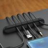 Black Sleek Desktop Cable Manager (3, 5, & 7 Slots) (3 Holes) view 3