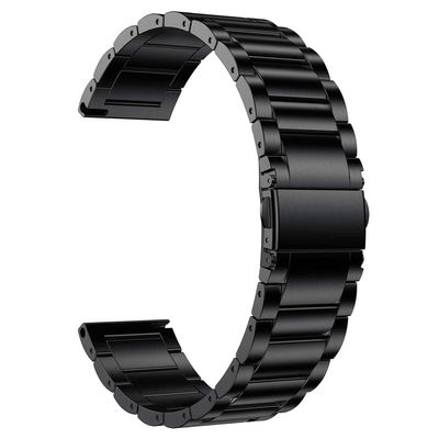Abanen Titanium Watch Band for Garmin Vivoactive 5 / Venu Sq 2 / Venu 2 Plus, Quick Release 20mm Titanium Lightweight Metal Wrist Strap with Stainless Steel Buckle for Vivomove Trend (Black)
