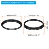 PATIKIL 49mm-52mm Metal Step Up Ring, 2 Pack Camera Lens Filter Adapter Ring Aluminum Filter Adapter Ring for Camera Lenses Hood, Black view 2