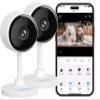 litokam Cameras for Home Security with Night Vision, 2K Indoor Security Camera, Motion Detection, 2-Way Audio, WiFi Camera Home Camera Compatible with Alexa view 3