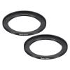 PATIKIL 58mm-72mm Metal Step Up Ring, 2 Pack Camera Lens Filter Adapter Ring Aluminum Filter Adapter Ring for Camera Lenses Hood, Black view 1