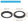 PATIKIL 40.5mm-49mm Metal Step Up Ring, 2 Pack Camera Lens Filter Adapter Ring Aluminum Filter Adapter Ring for Camera Lenses Hood, Black view 2