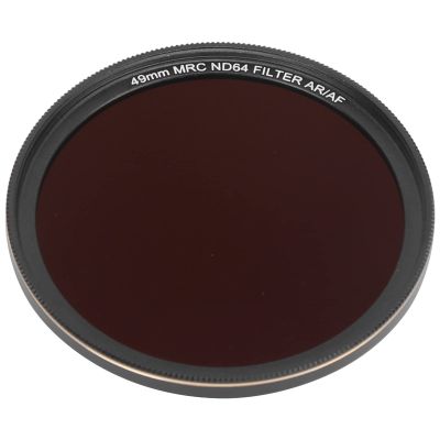 Multi Layer Coating ND MRC ND64 Dimming Lens Filter for SLR Mirrorless Neutral Density Photography Filter Kit Filters for Various Effects Photography Accessories (49mm(-5418-01))