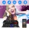 Bluetooth 5.0 Audio Power Amplifier AK-380 400W+400W 2.0 CH HiFi Stereo Amp Receiver with USB,SD,AUX,FM Antenna for Car Home Speaker Bar Party-(Without Power Adapter) view 3