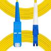 Fibergaga-0.5M(1.6ft) OS2 SC to LC Fiber Patch Cable Single Mode, Simplex, Length Option: 0.5M(1.6ft)-100m(328ft) 9/125m 2.0mm Diameter Fiber Optic Cords,LSZH, OS1/OS2 Compatible -5Pack view 1