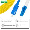 Fibergaga-0.5M(1.6ft) OS2 SC to LC Fiber Patch Cable Single Mode, Simplex, Length Option: 0.5M(1.6ft)-100m(328ft) 9/125m 2.0mm Diameter Fiber Optic Cords,LSZH, OS1/OS2 Compatible -5Pack view 2