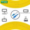 Fibergaga-0.5M(1.6ft) OS2 SC to LC Fiber Patch Cable Single Mode, Simplex, Length Option: 0.5M(1.6ft)-100m(328ft) 9/125m 2.0mm Diameter Fiber Optic Cords,LSZH, OS1/OS2 Compatible -5Pack view 3