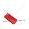 QANYEGN Keyboard Cleaner, 5 in 1 Multifction 3 Row Design Keyboard Brush and Key Puller Set, Double Plastic Cleaning Brush Pen(White Red) view 2