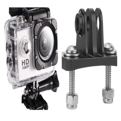 Action Camera 12MP Waterproof 30m Outdoor Sports Video DV Camera 1080P Full HD LCD Mini Camcorder with 900mAh Rechargeable Batteries and Mounting Accessories Kits(White)