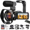 Acuvar 4K Video Camera Camcorder 48MP Auto Focus 60FPS WiFi Vlogging Camera for YouTube 18X Zoom Digital Camcorder with Mic, Stabilizer, SD Card Reader, 64GB Micro SD Card, YouTube Vlogging Kit view 1