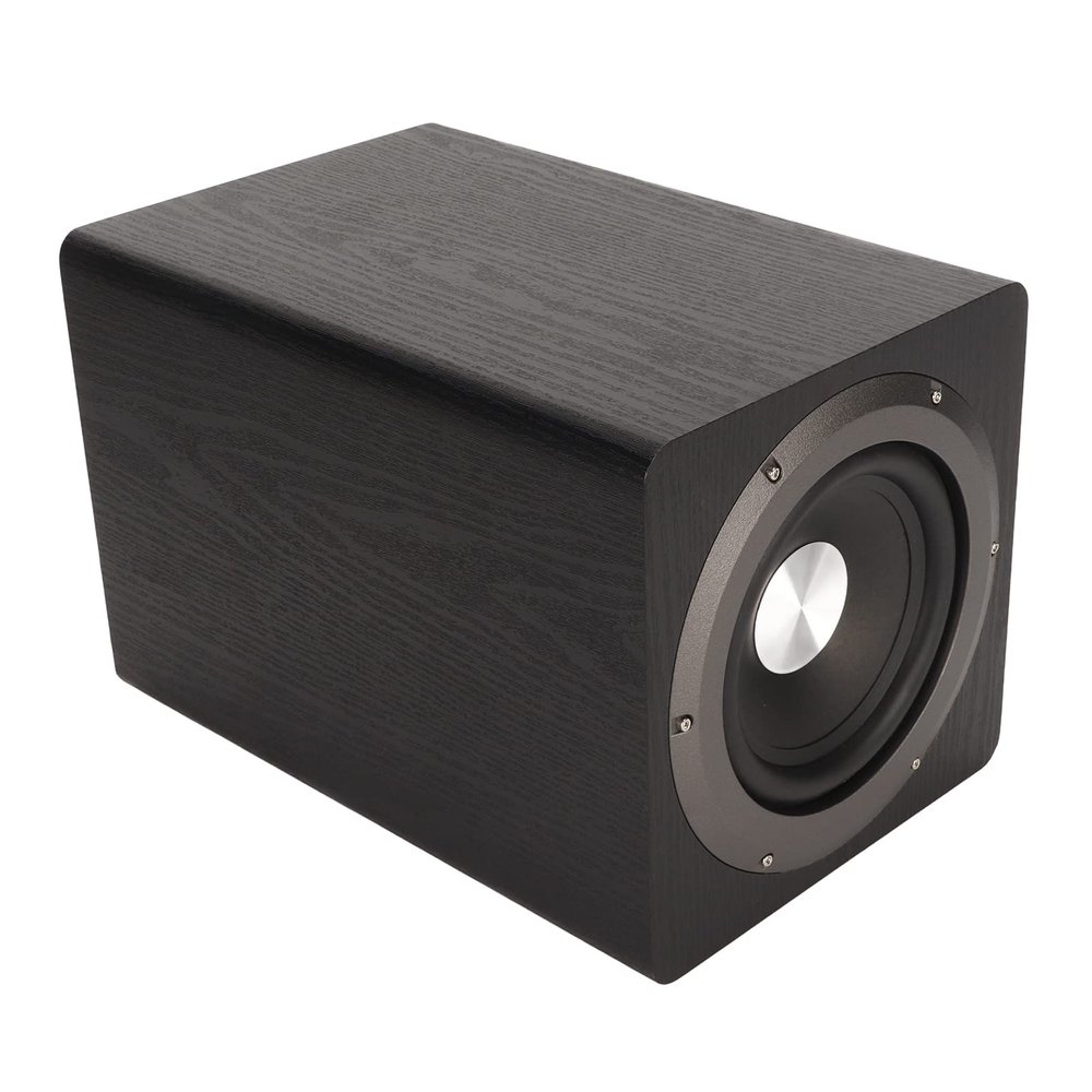 GOWENIC 6.5 Inch Powered Subwoofer, Powerful Deep Bass Turbocharged Home Audio Subwoofer, 100W High Power Output, for Home Theater, Receiver, TV