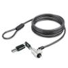 StarTech.com Laptop Cable Lock Compatible with Noble Wedge; 6.6ft (2m), Anti-Theft Keyed Lock, Security Cable for Dell XPS/Latitude/2-in-1 Notebooks, Steel Cable Lock for Laptop, TAA view 1