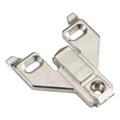 25 Pack Blum Clip Face Frame Mounting Plate with Off-Center Mount, 0mm