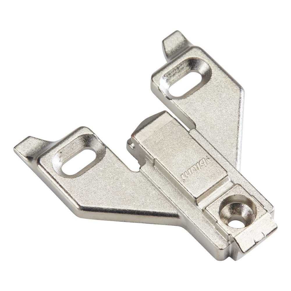 25 Pack Blum Clip Face Frame Mounting Plate with Off-Center Mount, 0mm