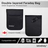 Mindvey Faraday Bags for Car Key Fobs, Credit Cards, Smart Watches/Data Privacy, Electronic Device Security, Anti-Hacking Card Protection 5G RF & RFID Shielding (2, Black) view 3