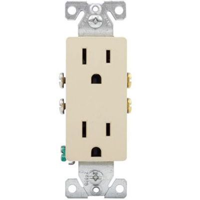 4K Ultra HD Wi-Fi Functional Wall Outlet Receptacle Spy Camera P2P WiFi Power Plug Socket Hidden Nanny Cam Spy Camera, 120V AC Wired (Color: Ivory/Type: Square Face)