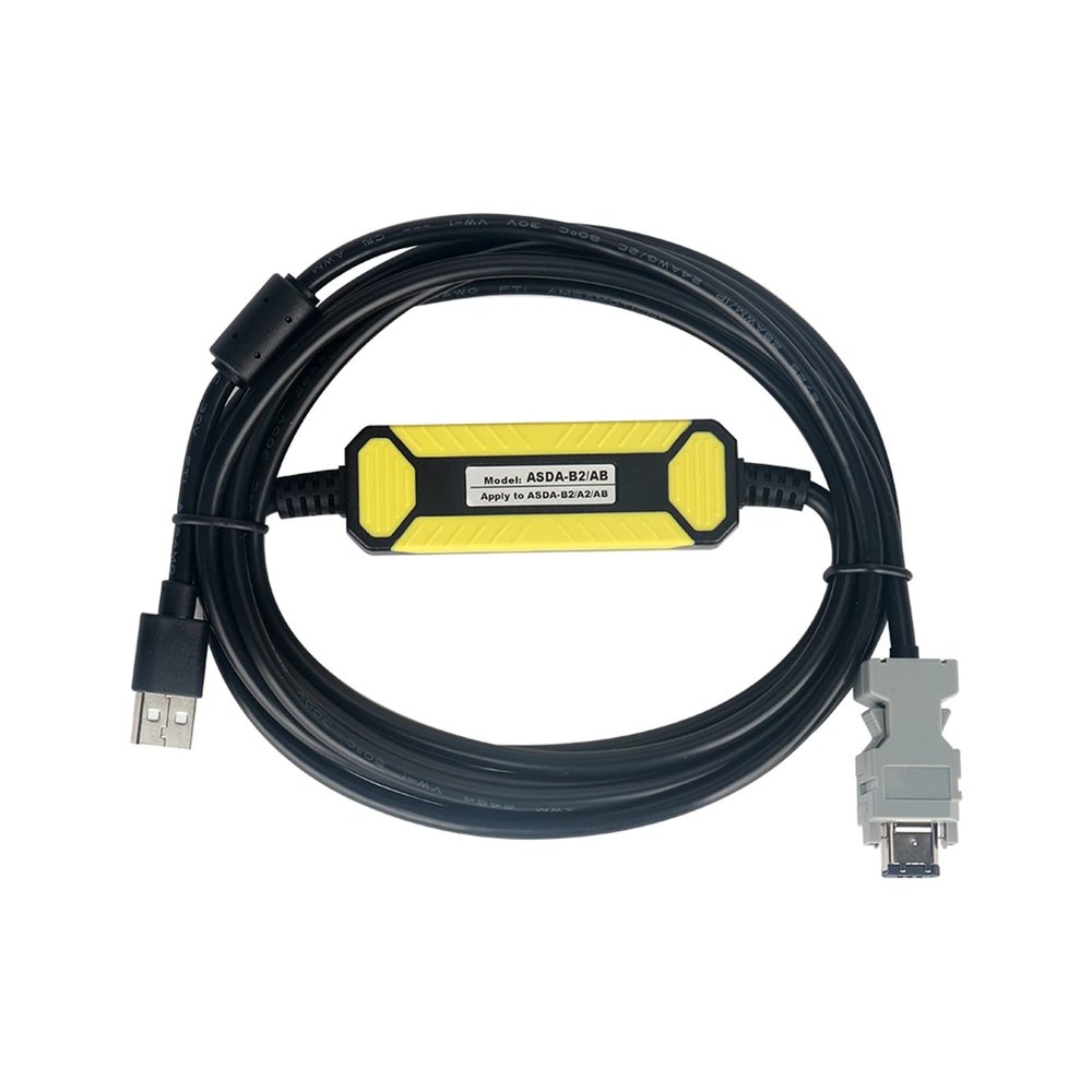 RIDENS ASDA-B2 AB Suitable for Delta A2 Servo Drive CN3 Connect PC Communication Programming Cable ASD-CNUS0A08 A3 B3 E3-E (Color : ASDA-B2 AB Economic)