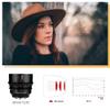 7artisans 35mm T1.05 Wide-Angle Large Aperture Cine Lens Compatible for Canon RF- Mount Mirrorless Camera, Manual Focus Low Distortion Mini Cinema Lens Black. view 2