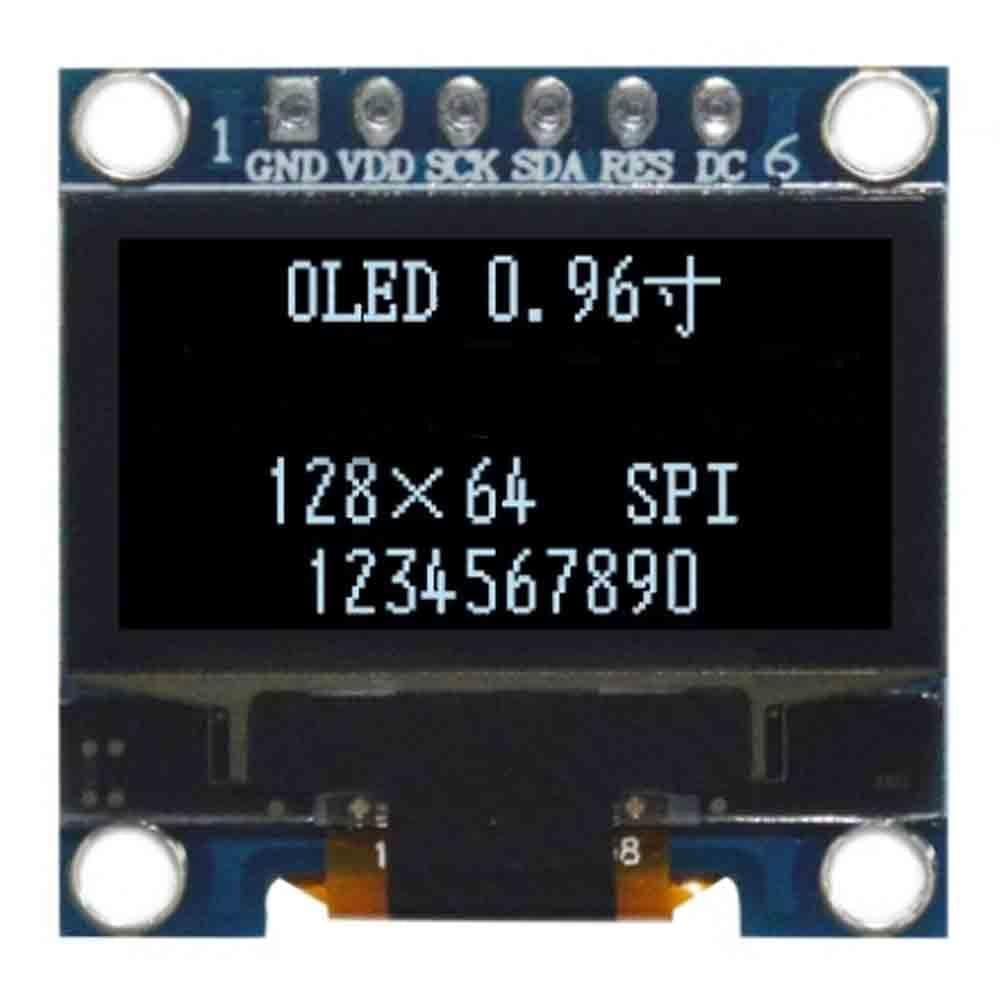 0.96 inch SPI driver display screen SSD1306 display module 128X64