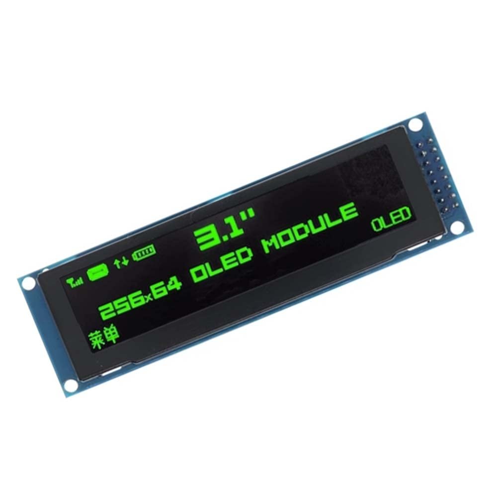 3.12 inch display with 256X64 OLED LCD screen SSD1322 driver (green)