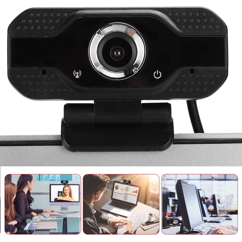 Estink 1080P Computer Webcam, Builtin Pickup, Support 3D Denoising, Desktop Computer Camera with Mic, for Video Conference, Chatting, Online Teaching