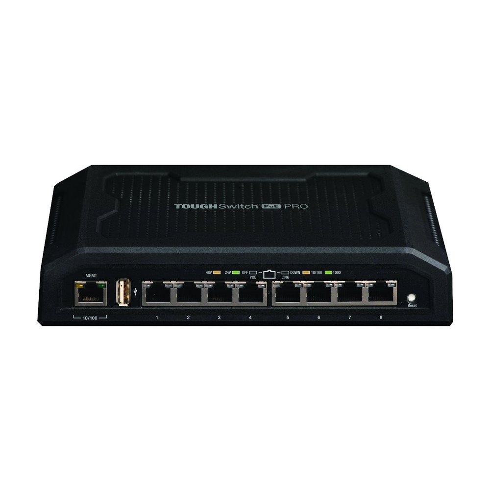 Ubiquiti Networks TOUGHSwitch PoE Pro - Switch - 8 Ports - Managed - Desktop (TS-8-PRO) (Renewed)