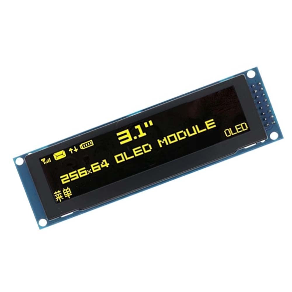 3.12 inch display with 256X64 OLED LCD screen SSD1322 driver (yellow)