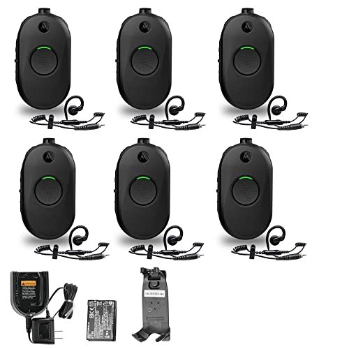 6 x Motorola CLP1010e 1-Channel 2-Way UHF Business Radio (CLP1010E)