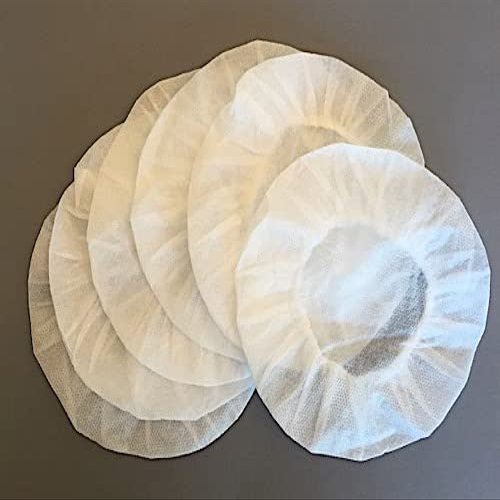 100 Pieces MRI Safe Headphone Ear Covers Disposable Earphone Covers Sanitary Non-Woven Stretchy Covers Earcup Covers to Fit Most Over The Ear Headphones
