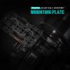 Tilta Aluminum Adjustable Accessory Mounting Plate for DSLR Cameras | Built-in NATO Rail | Rotating Design | 1/4"-20 and 3/8"-16 Threads | Black | TA-AMP-B view 2