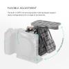 Tilta Aluminum Adjustable Accessory Mounting Plate for DSLR Cameras | Built-in NATO Rail | Rotating Design | 1/4"-20 and 3/8"-16 Threads | Black | TA-AMP-B view 3