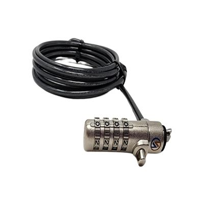 Sendt Black Notebook/Laptop Combination Lock for Wedge / N17 Security Slots