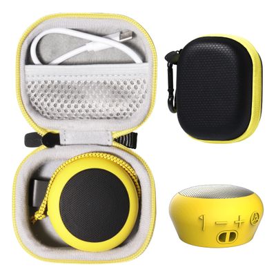CaseSack Case for TecTecTec TEAM8 S Golf GPS Speaker (Black with Yellow Zip)
