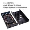 VFLTOOL LC-SM 6 Duplex Box Cables 12 Port Wall Mount Fiber Enclosure With Spool Singlemode OS1 Kit - Includes 1 Meter 12 Strand UPC Pigtail and 6 Port Duplex LGX Loaded Panel view 2