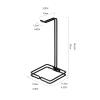 Headphone Stand Headphone Stand Holder Metal Gaming Headset Holder Table Display Rack Hanger Place The Display Stand for Most Headphones Sizes Headset Stand (Color : A) view 2