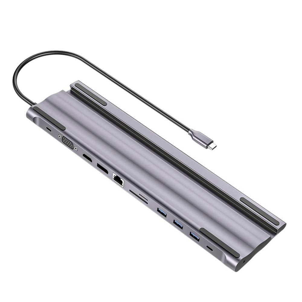 11 in 1USB C HUB Multi-Function Docking Station and with Bracket Function for PC Laptop